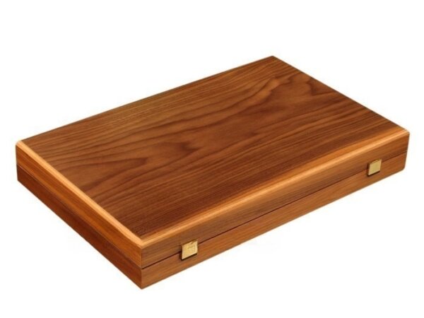 Walnut Backgammon Set - Large - Green - Image 5