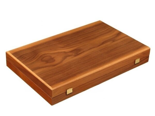 Walnut Backgammon Set - Large - Red - Image 5