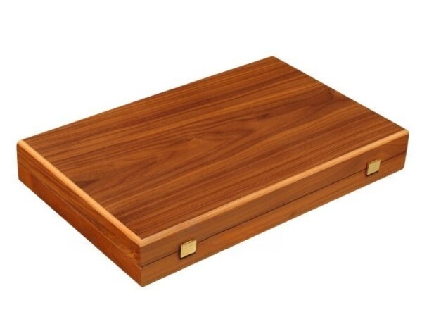Walnut and Oak Backgammon Set - Large - Brown - Image 5