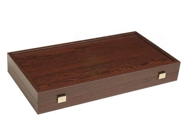 19-inch Wood Backgammon Set - Wenge with Printed Field - Image 5