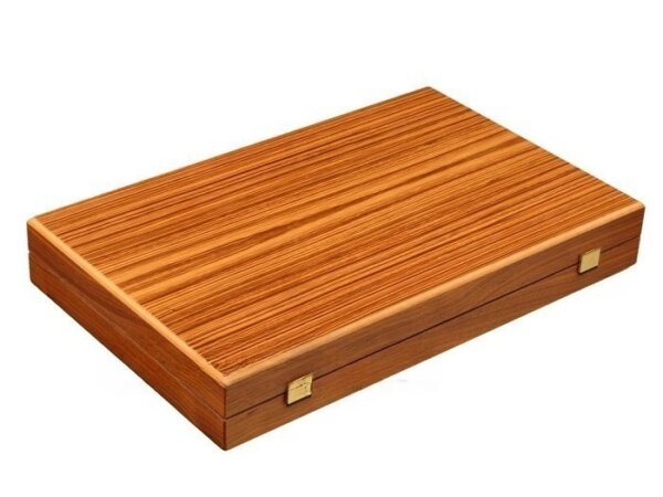 Zebrano Backgammon Set - Large - Oak Field - Image 5