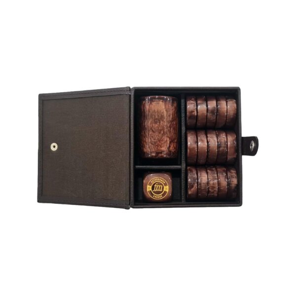 FM Gammon - Checkers Set - Brown