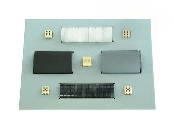 All-In-One Combo - Black High Gloss Mother-Of-Pearl - 1 3/8 in. Checkers - Image 2