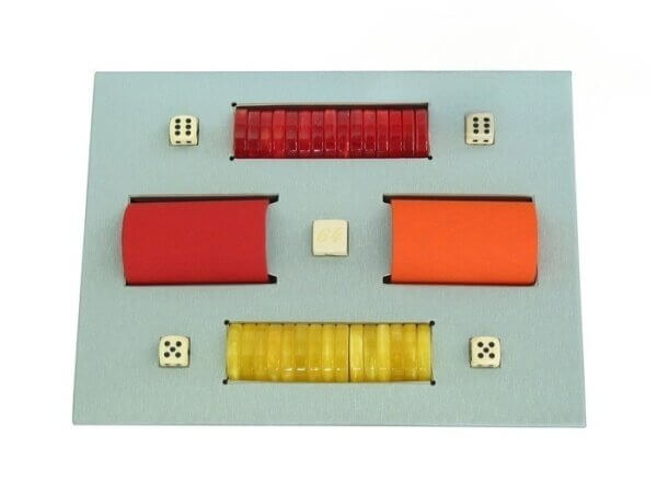 All-In-One Combo - Red High Gloss Mother-Of-Pearl - 1 3/8 in. Checkers - Image 2