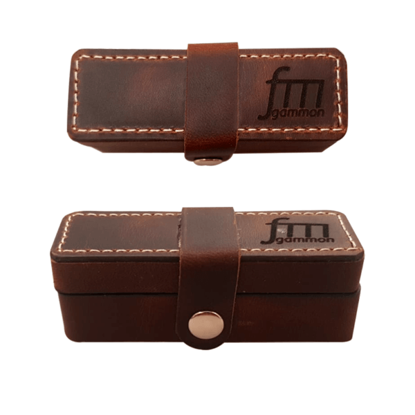 FM - Leather Dice Box - Brown