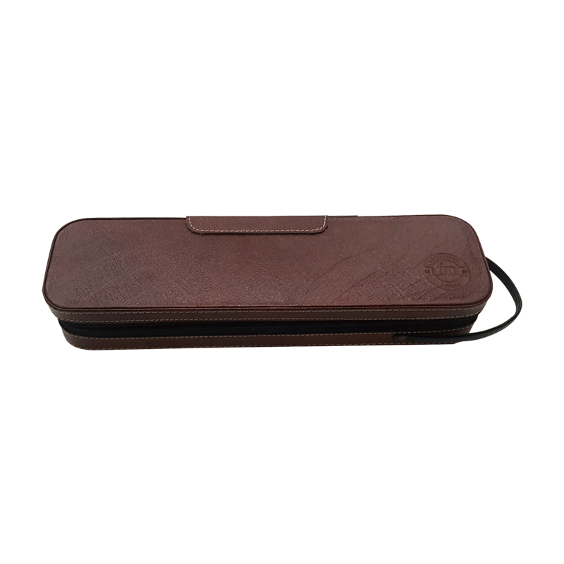 FM - Leather Carry Bag for Accessories - Brown #3